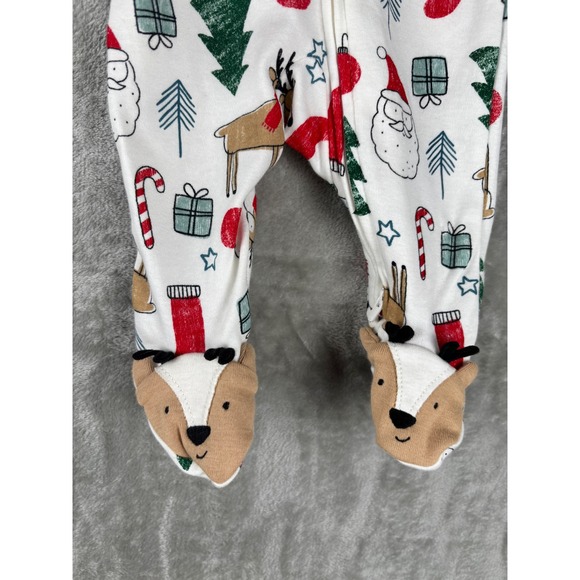 Just One You by Carters Baby Boys Girls Christmas Reindeer Pajamas 3M - Picture 3 of 9
